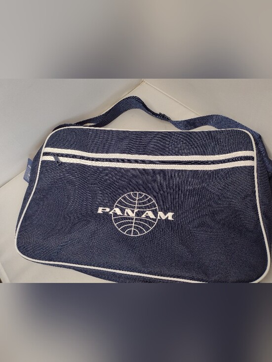 NWT Pan Am Weekend Bag Retro First Class Navy Blue Travel Overnight A8